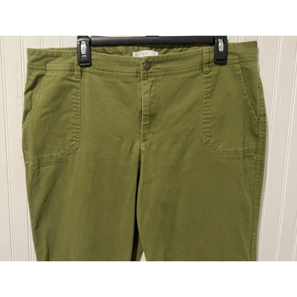 CATO Ladies' SZ 16 STRAIGHT LEG PANTS‎ (Green; Cotton Stretch contemporary fit) - Picture 2 of 5